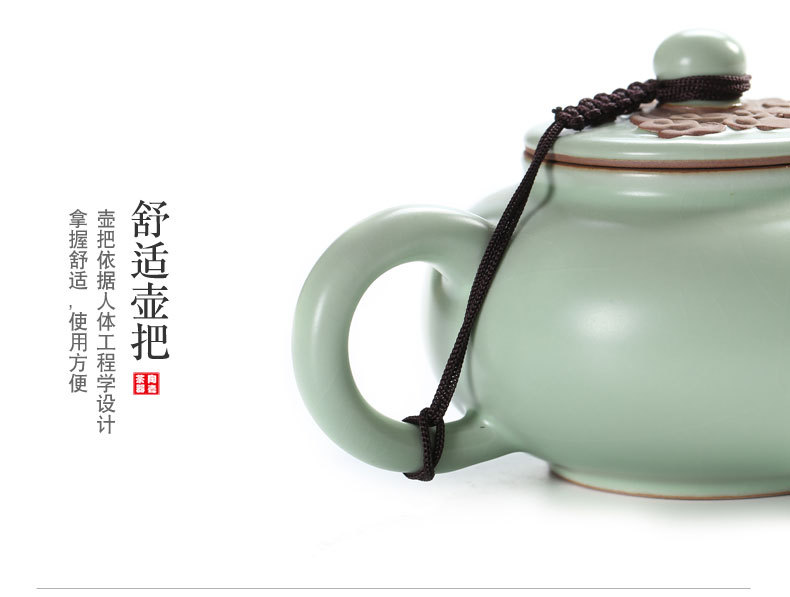 汝窑茶壶陶瓷汝窑茶具小茶壶- 上鼎文泰