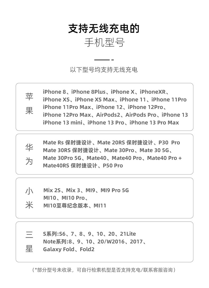 几光能充手机电的台灯支持手机型号有哪些