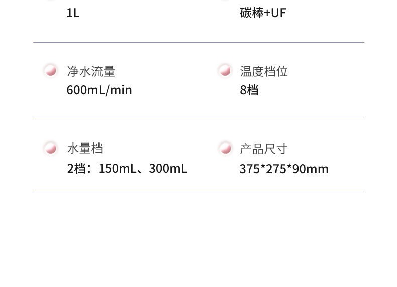 西屋台式桌面小型加热饮水机净化效果