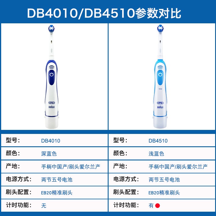 欧乐B干电池旅行电动牙刷批发