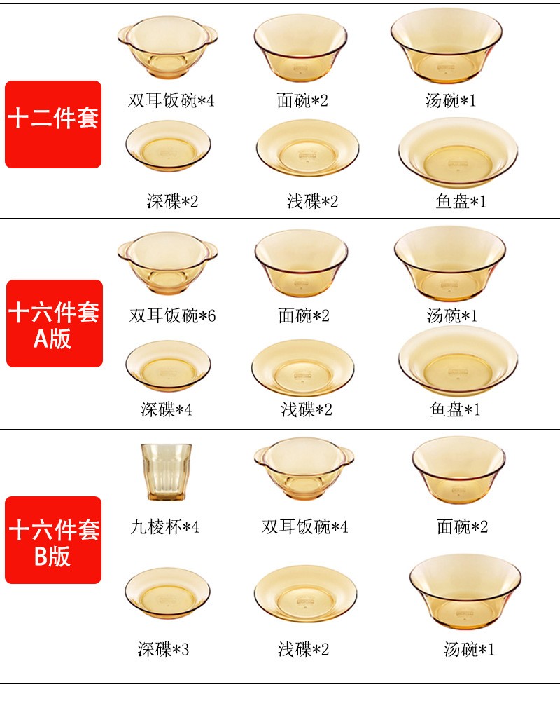 康宁百年品质信赖餐具套装