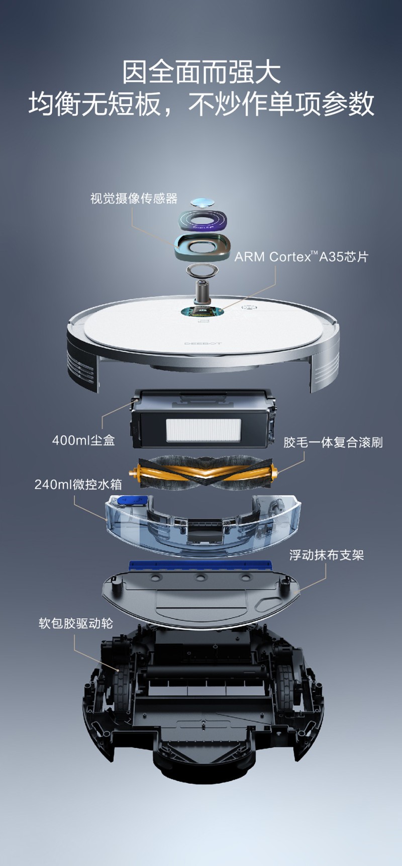 科沃斯全新视觉导航智能扫地机批发