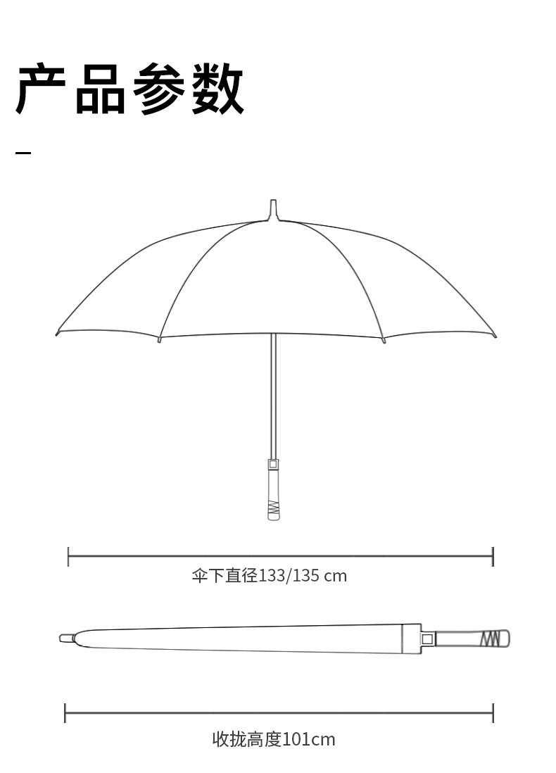 旭晴高尔夫风格晴雨伞好用吗